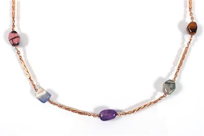Halskette mit Schmucksteinen - Arte, antiquariato e gioielli