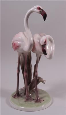 KERAMOS "Flamingopaar" - Arte, antiquariato e gioielli