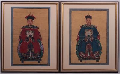 2 Chinesische Wanddekorationen - Art, antiques and jewellery