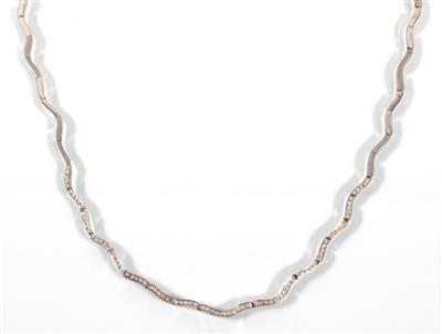 Brillantcollier zus. ca. 0,55 ct - Kunst, Antiquitäten und Schmuck