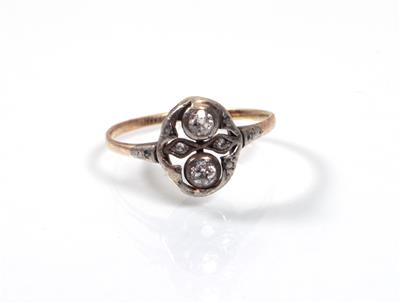 Diamantdamenring zus. ca. 0,15 ct - Kunst, Antiquitäten und Schmuck