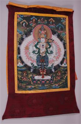 2 tibetische Thangkas - Art, antiques and jewellery
