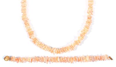 Biwazuchtperlen- Armkette und Halskette - Arte, antiquariato e gioielli