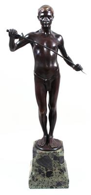 Bronzefigur "Fechter" - Art, antiques and jewellery