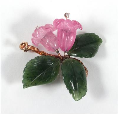 Blumenbrosche - Art, antiques and jewellery