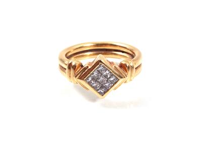 Diamantdamenring - Art, antiques and jewellery