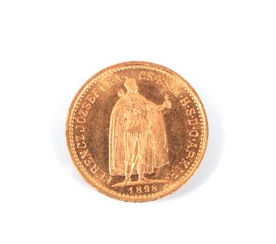 Goldmünze, 10 Korona, Ungarn 1898 - Arte, antiquariato e gioielli