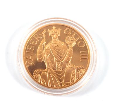 Goldmünze, Münze Österreich, "Kaiser Otto III", 1.000, Schilling - Kunst, Antiquitäten und Schmuck