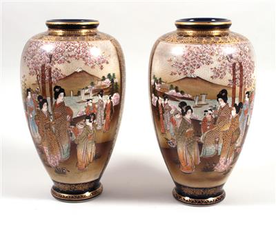 Paar Satsuma-Vasen - Kunst, Antiquitäten und Schmuck