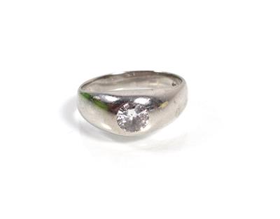 Brillantring 0,60 ct - Art, antiques and jewellery
