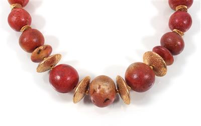 Apfelkorallenhalskette - Umění, starožitnosti a šperky