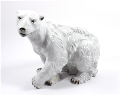 Große Porzellanfigur "Eisbär" - Arte, antiquariato e gioielli