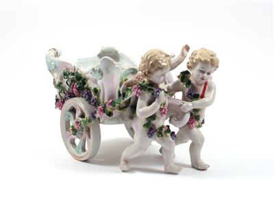 Blumenjardinere "Wagen mit Putten" - Arte, antiquariato e gioielli