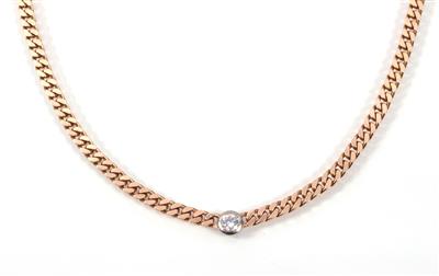 Brillantcollier ca. 0,40 ct - Art, antiques and jewellery