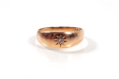 Englischer Diamantring - Art, antiques and jewellery