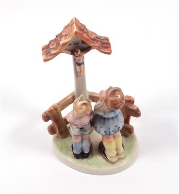 Figurengruppe "Zwei betende Kinder" - Kunst, Antiquitäten und Schmuck