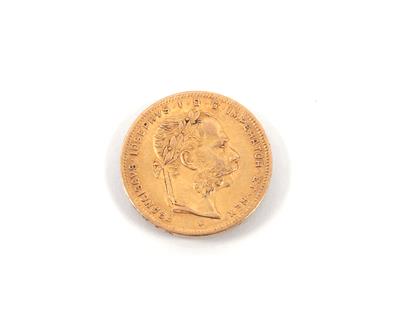 Goldmünze 8 Gulden, Österreich 1885 - Arte, antiquariato e gioielli
