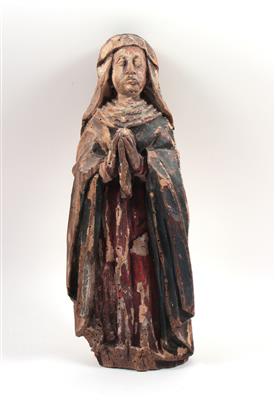 Holzfigur "Trauernde Heilige Maria" - Umění, starožitnosti a šperky
