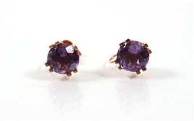 KUPITTAAN KULTA Amethystohrring (Schrauben) - Art, antiques and jewellery