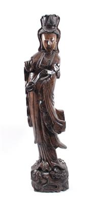 Asiatische Holzfigur "Dame" - Kunst, Antiquitäten und Schmuck