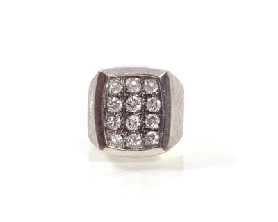 Brillantdamenring zus. ca.0,90 ct - Art, antiques and jewellery