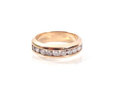 Brillantdamenring zus. ca. 1 ct - Art, antiques and jewellery