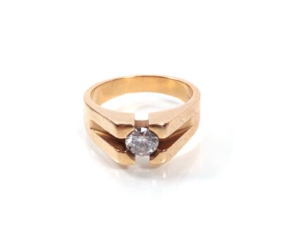 Brillantsolitärring 0,55 ct - Kunst, Antiquitäten und Schmuck