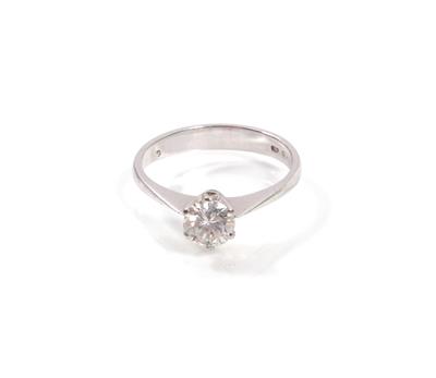 Brillantsolitärring 0,65 ct - Kunst, Antiquitäten und Schmuck