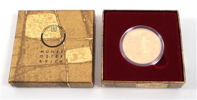Goldmünze 100,- Euro, "Wienflussportal", Österreich 2006 - Kunst, Antiquitäten und Schmuck