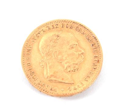 Goldmünze 10 Kronen, Österrich 1906 - Umění, starožitnosti a šperky