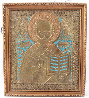 Russische Ikone "Heiliger Nikolaus" - Kunst, Antiquitäten und Schmuck