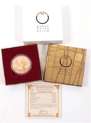 Goldmünze 100,- Euro, "Wienflussportal" - Arte, antiquariato e gioielli