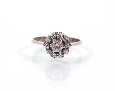 Brillant- Diamantdamenring zus. ca. 0,35 ct - Kunst, Antiquitäten und Schmuck