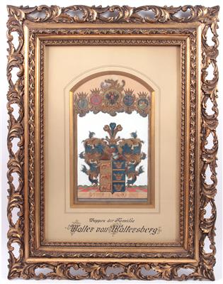 Wappen der Familie Walter von Waltersberg - Kunst, Antiquitäten und Schmuck
