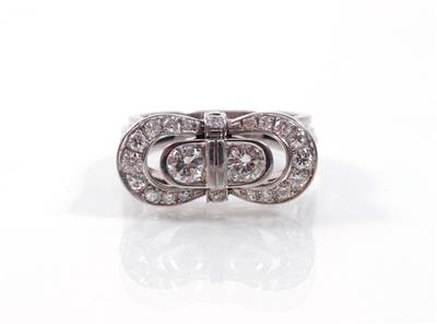 Brillant- Diamantdamenring zus. ca. 0,90 ct - Art, antiques and jewellery