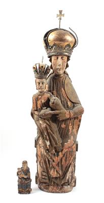 2 Holzfiguren "Mariazeller Madonna" - Kunst, Antiquitäten und Schmuck