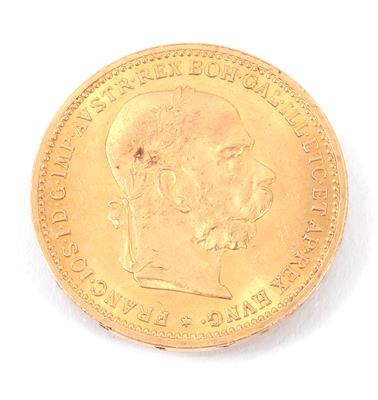 Goldmünze 20 Kronen, 1905 - Umění, starožitnosti, šperky