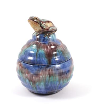 Keramikdeckeldose "Frosch" - Kunst, Antiquitäten und Schmuck