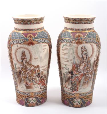 1 Paar Satsuma-Vasen - Arte, antiquariato e gioielli
