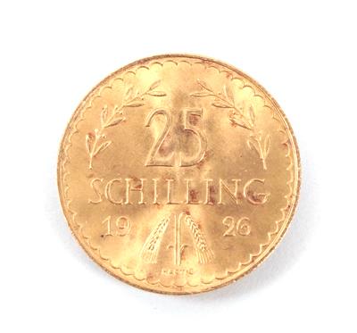 Goldmünze 25,- Schilling, ÖSterreich 1926 - Antiques, art and jewellery