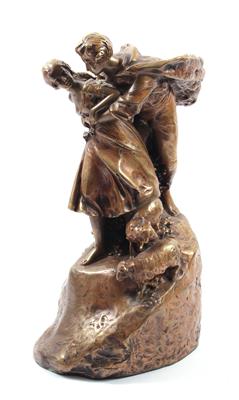 Bronzefigur "Schäferszene" - Umění, starožitnosti, šperky
