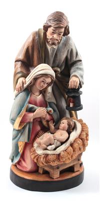 Holzfigurengruppe "Heilige Familie" - Kunst, Antiquitäten und Schmuck
