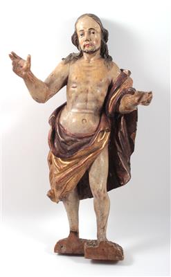 Holzfigur "Christus der Auferstandene" - Antiques, art and jewellery