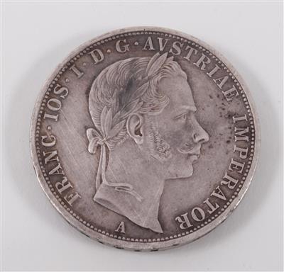 Silbermünze 2 Gulden, Franz Joseph I., 1863(A) - Kunst, Antiquitäten und Schmuck