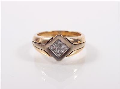 Diamantdamenring zus. ca. 0,50 ct - Antiques, art and jewellery