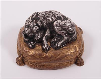 Metallfigur "Schlafender Hund" - Arte, antiquariato e gioielli