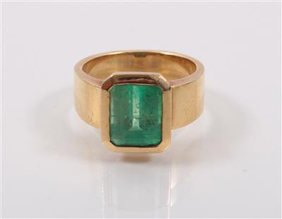 Smaragddamenring ca. 3,40 ct, - Antiques, art and jewellery