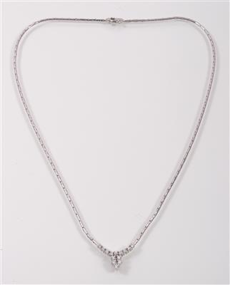 Brillantcollier zus. ca. 0,50 ct - Umění, starožitnosti, šperky