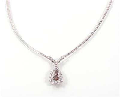 Brillantcollier zus. ca. 3,50 ct - Umění, starožitnosti, šperky