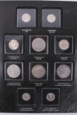 10 Silbermünzen, Altösterreich - Antiques, art and jewellery